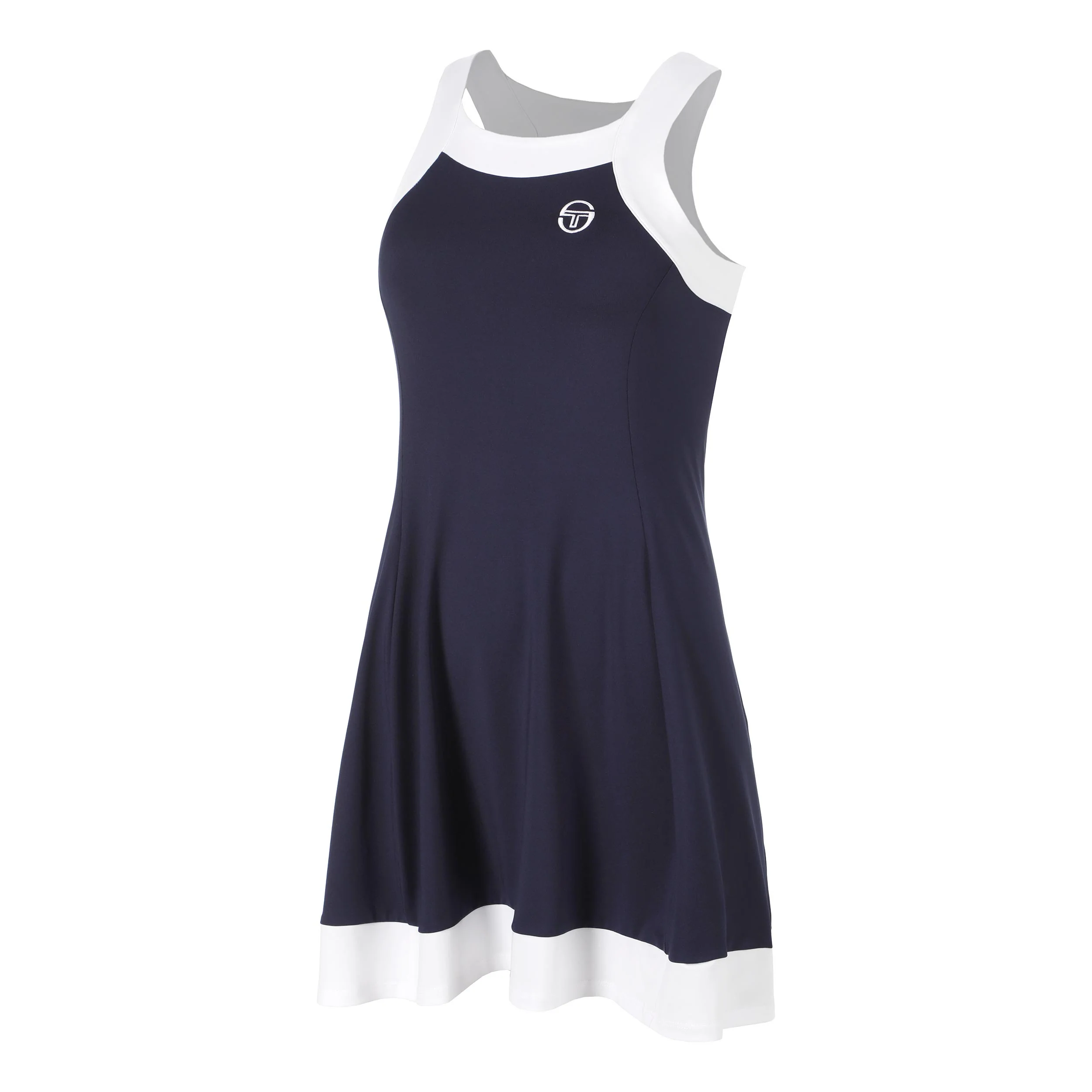 TCP Jurk Dames - donkerblauw, wit