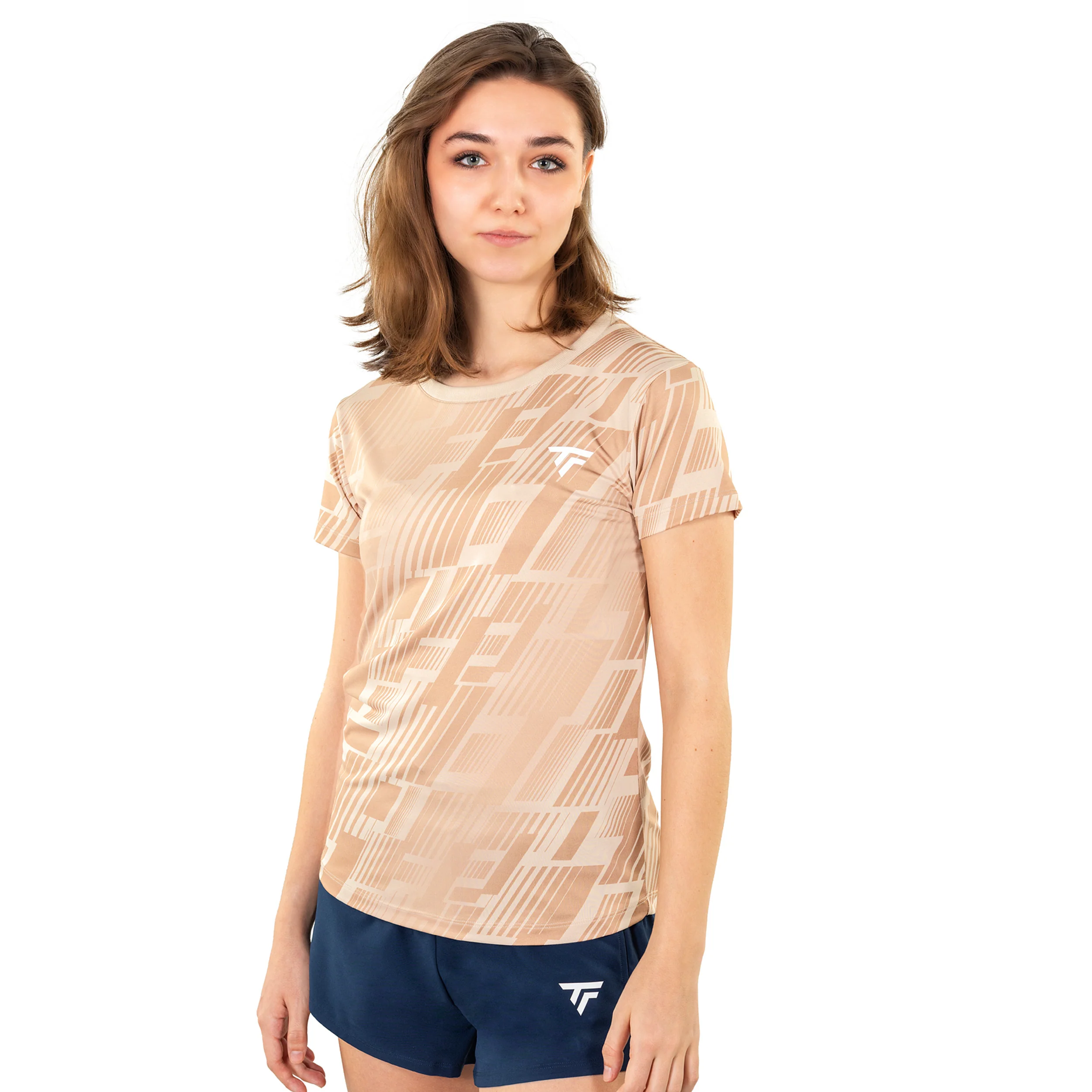 X-Loop T-shirt Dames-zand - Image 3