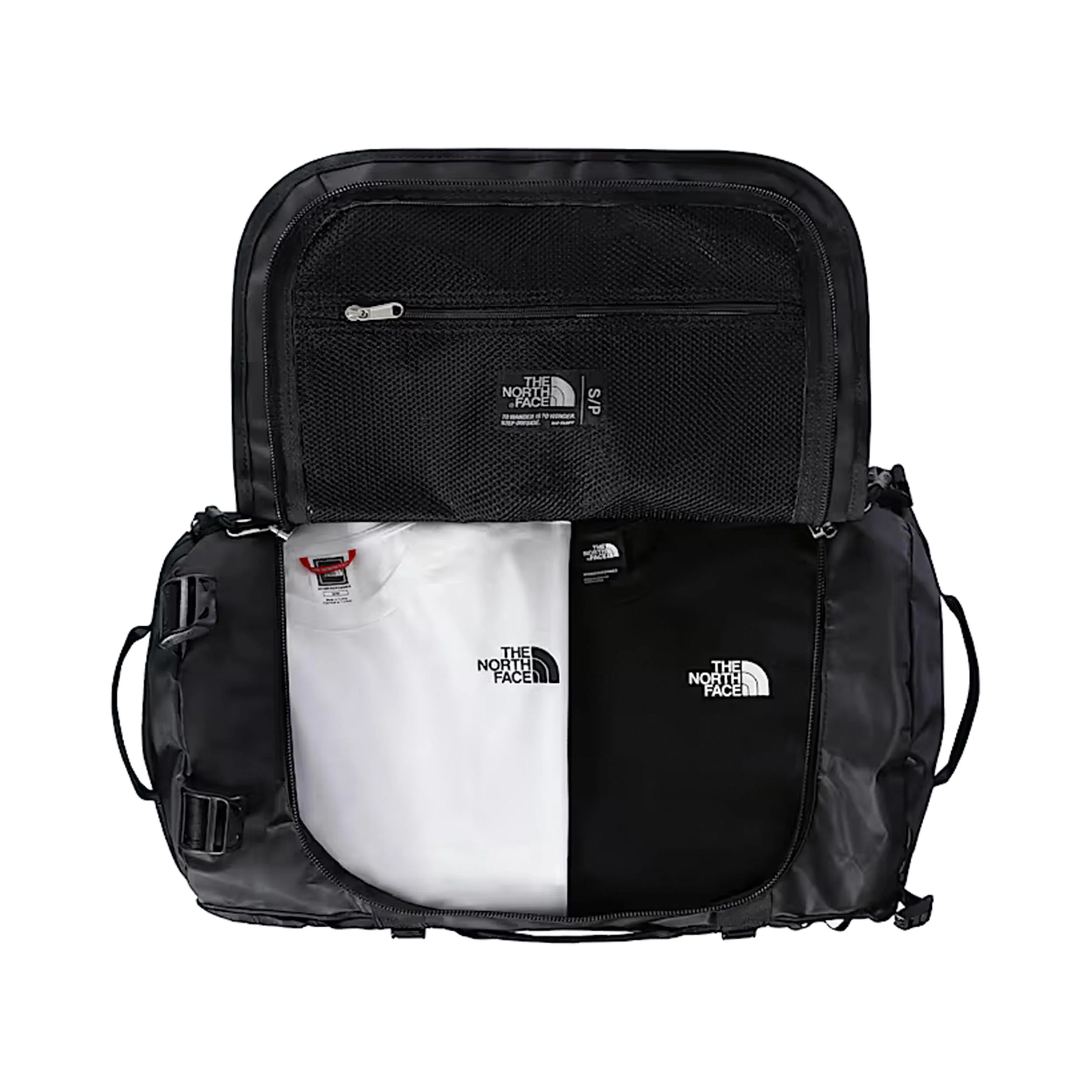 Base Camp Duffel S Sporttas - zwart, wit - Image 3
