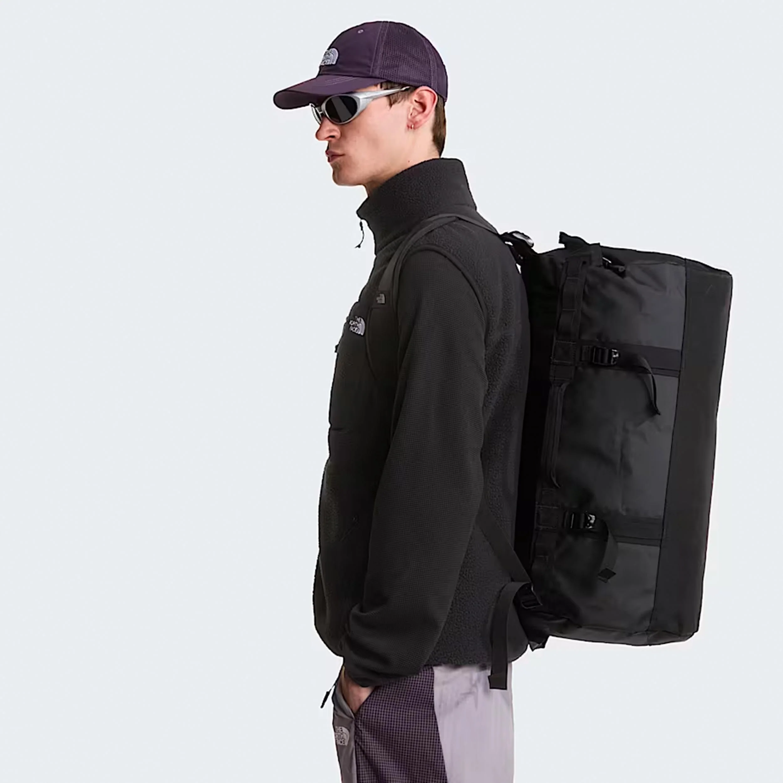 Base Camp Duffel S Sporttas - zwart, wit - Image 4