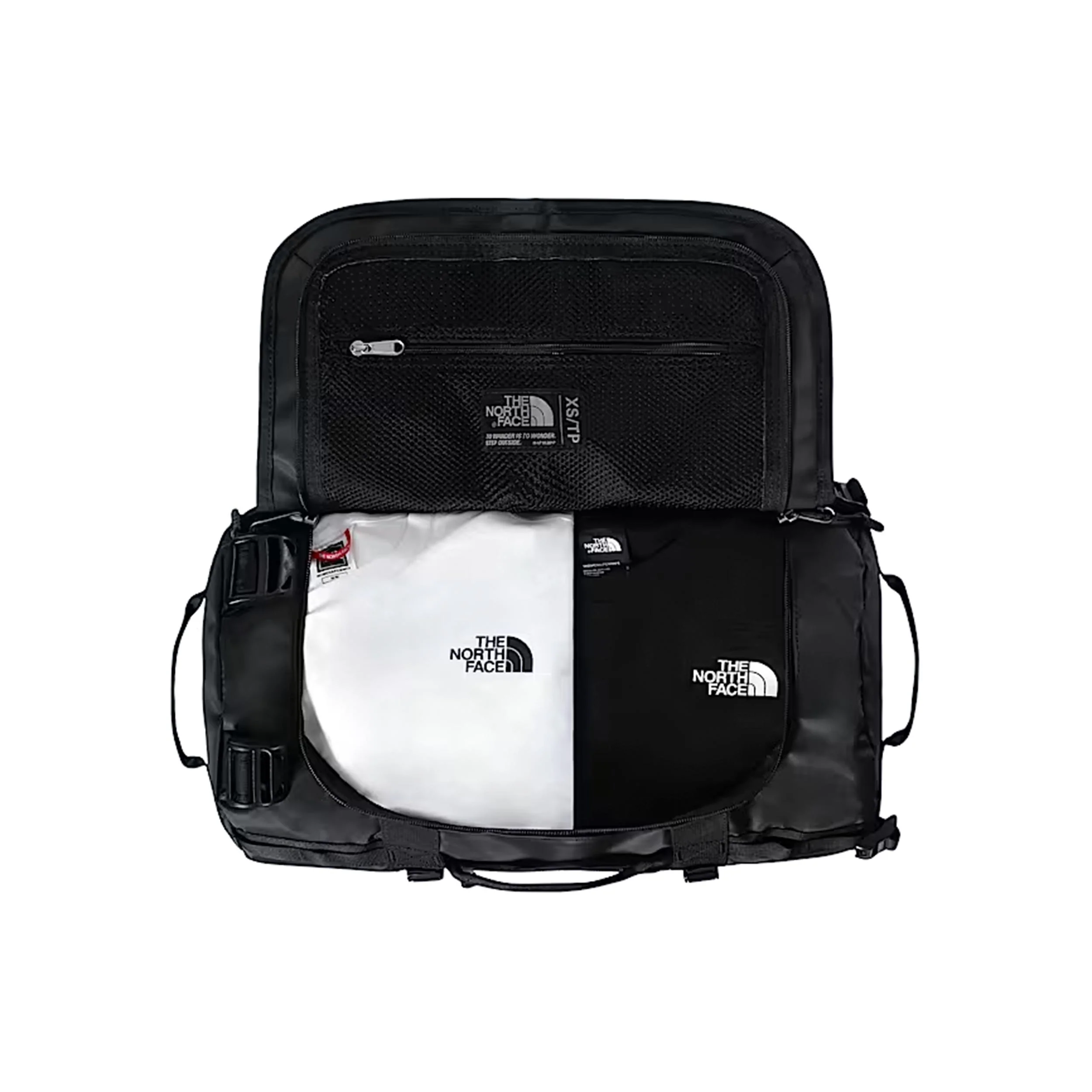 Base Camp Duffel XS Sporttas - zwart, wit - Image 3