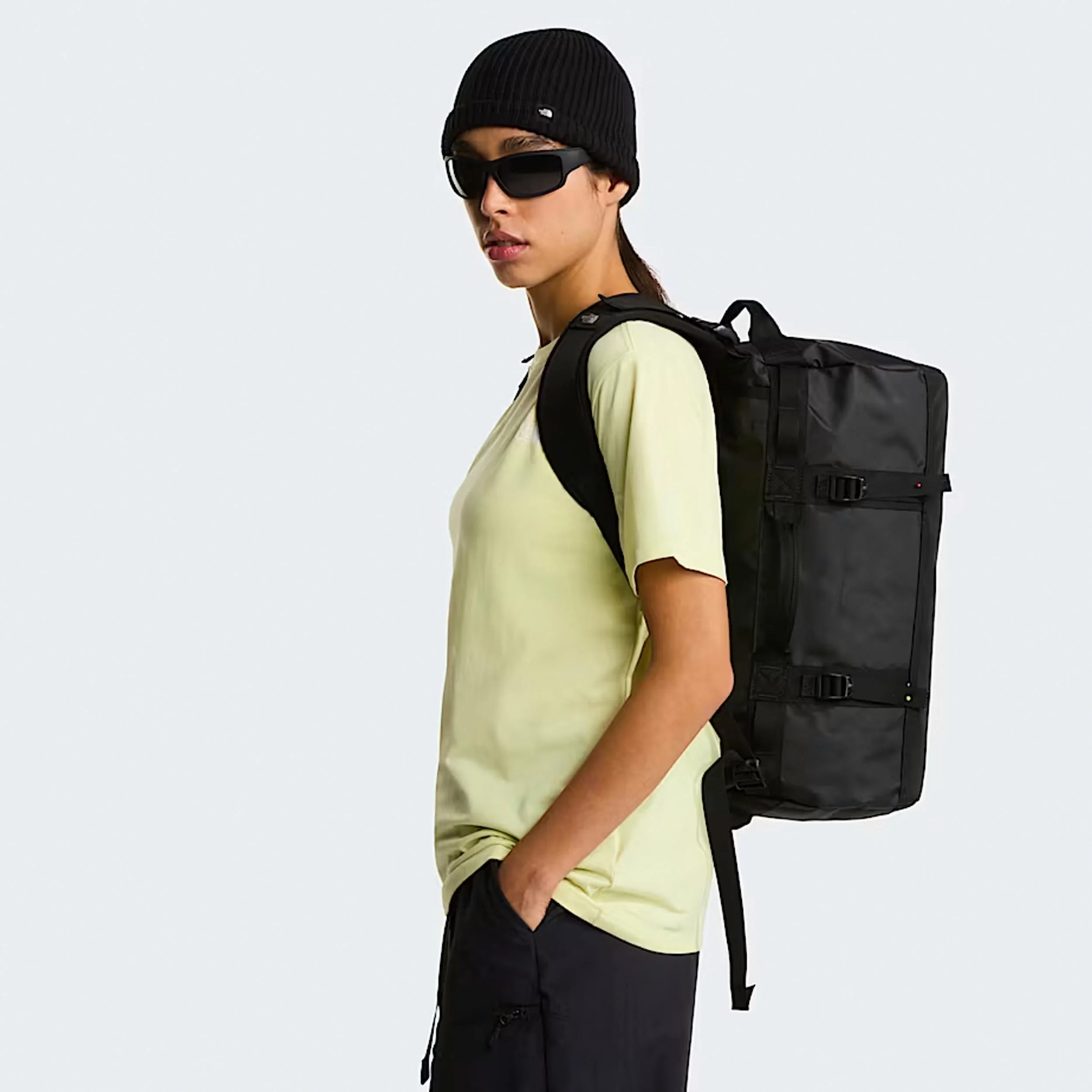 Base Camp Duffel XS Sporttas - zwart, wit - Image 4