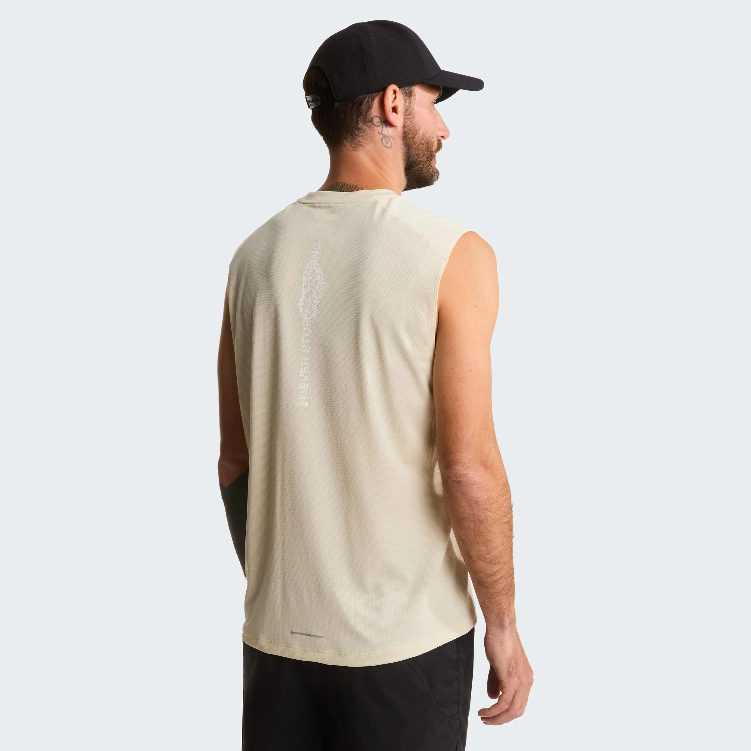 Lightbright Graphic Hardloopshirt Heren - crème - Image 4