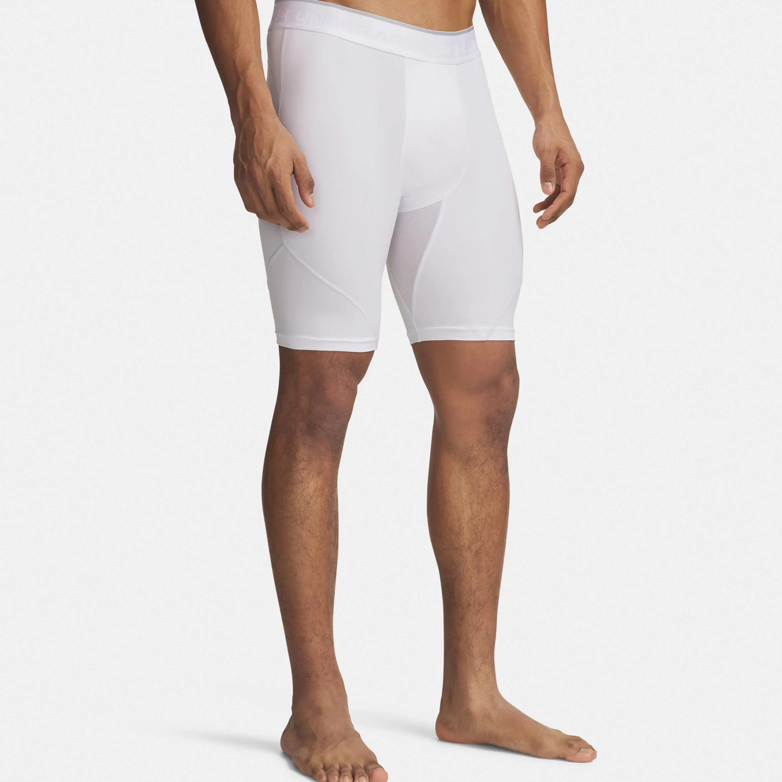 Elite Long Shorts Heren-wit