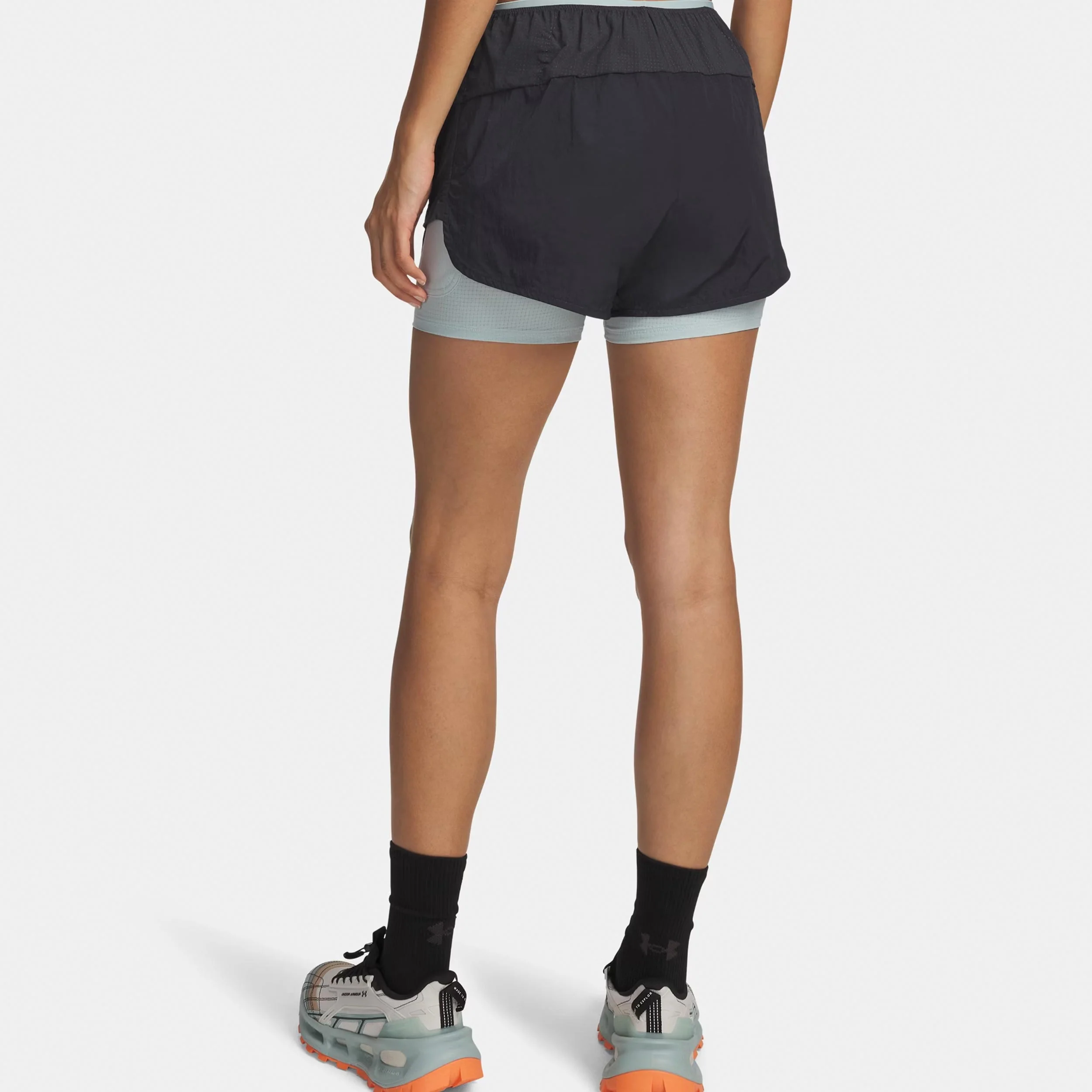 Explor Trail Ultra Lined  Hardloopshorts Dames-antraciet, blauw - Image 2