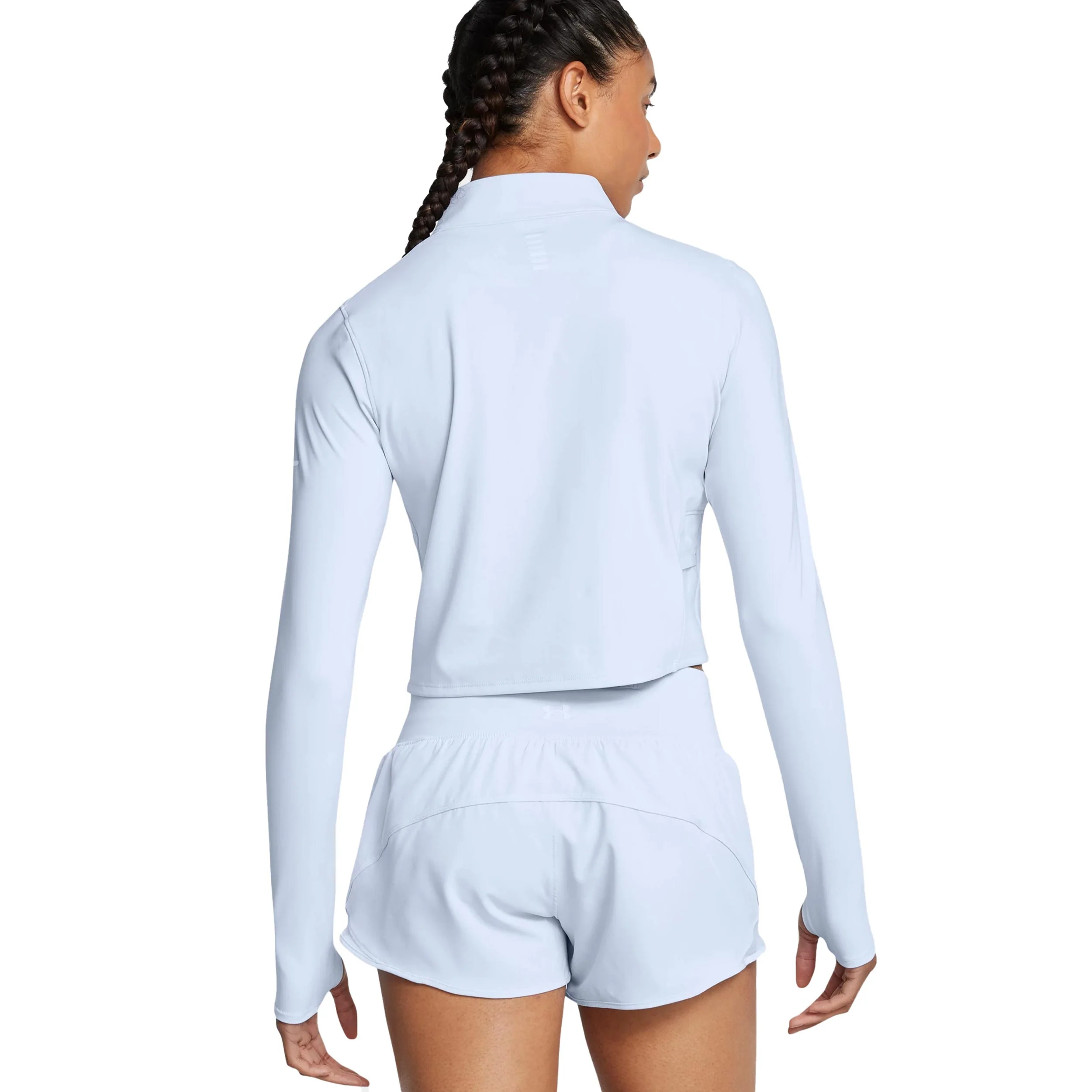 Launch Elite Half Zip Hardloopshirt Dames-Blauw - Image 4