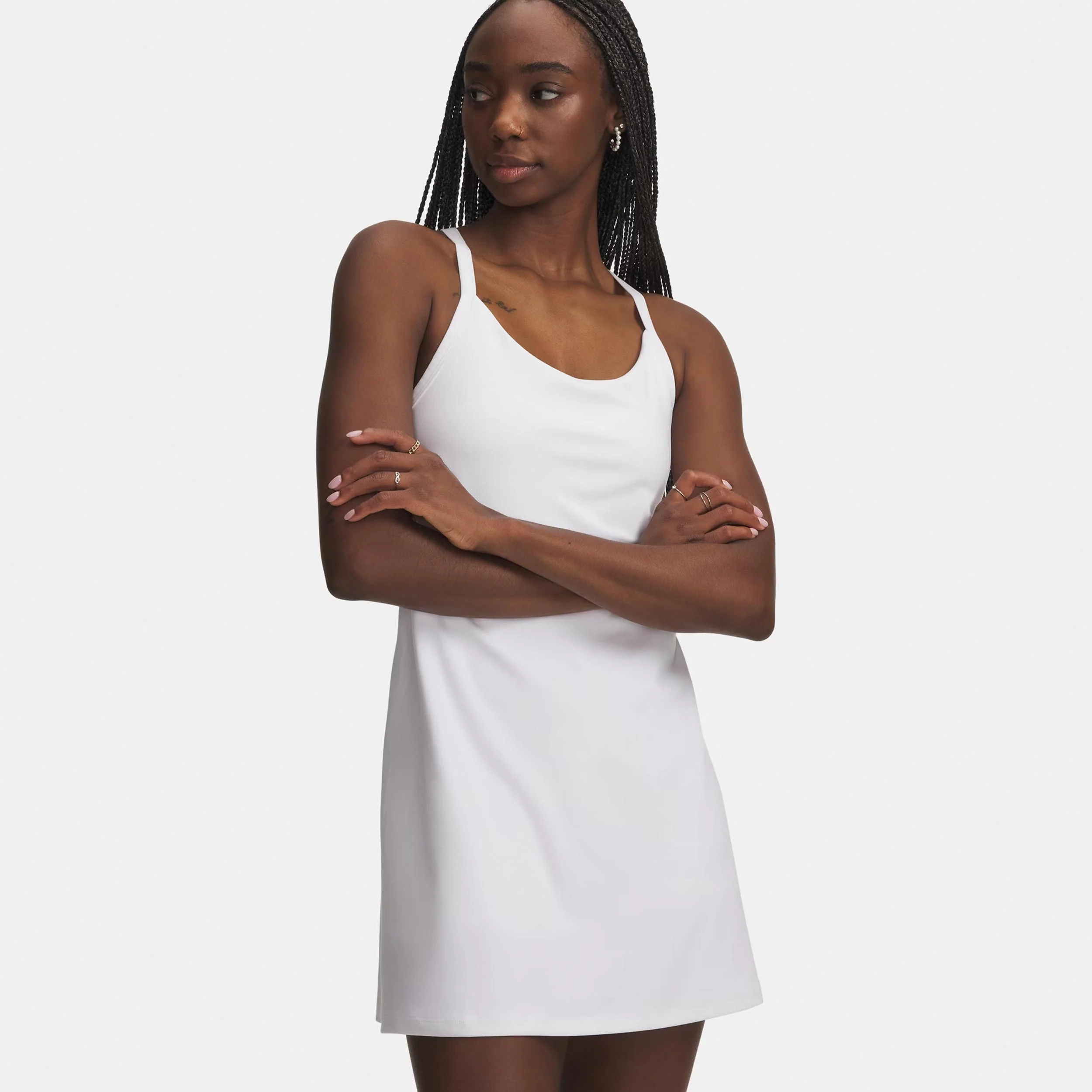 Motion Jurk Dames-wit, grijs