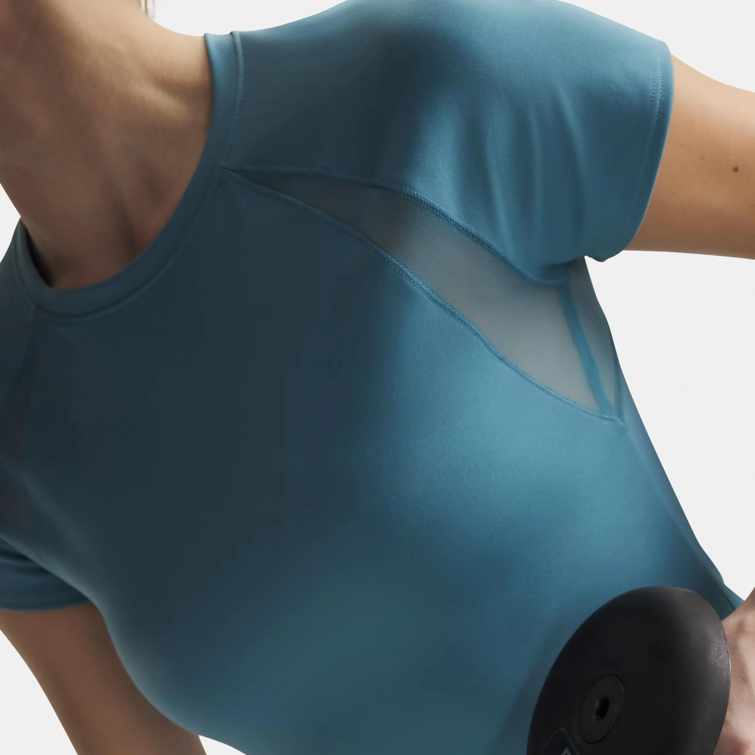 Motion Mesh T-shirt Dames-blauw - Image 3