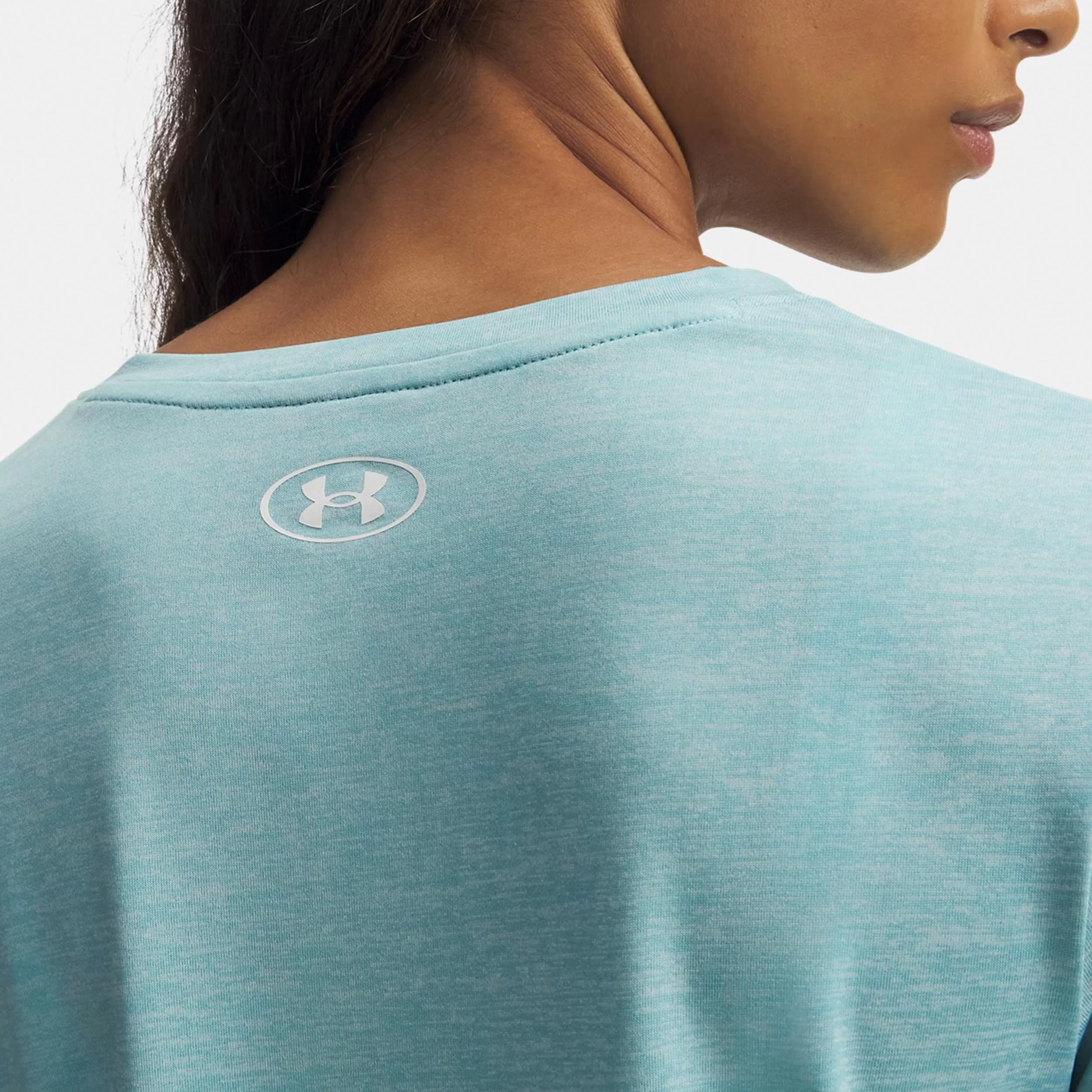 Tech Twist T-shirt Dames-blauw, wit - Image 3