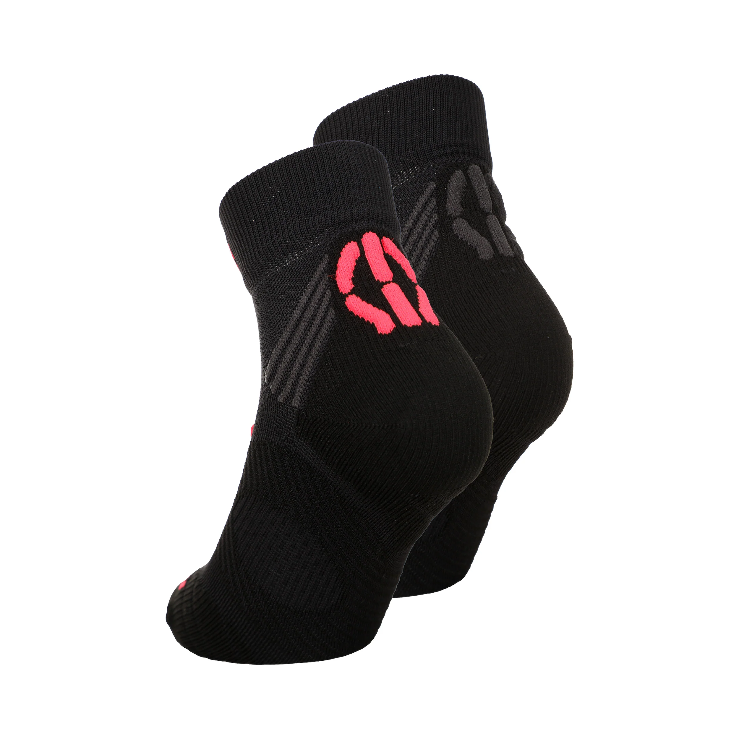 Super Fast Hardloopsokken Verpakking 2 Stuks Dames-Zwart,Koraal - Image 2