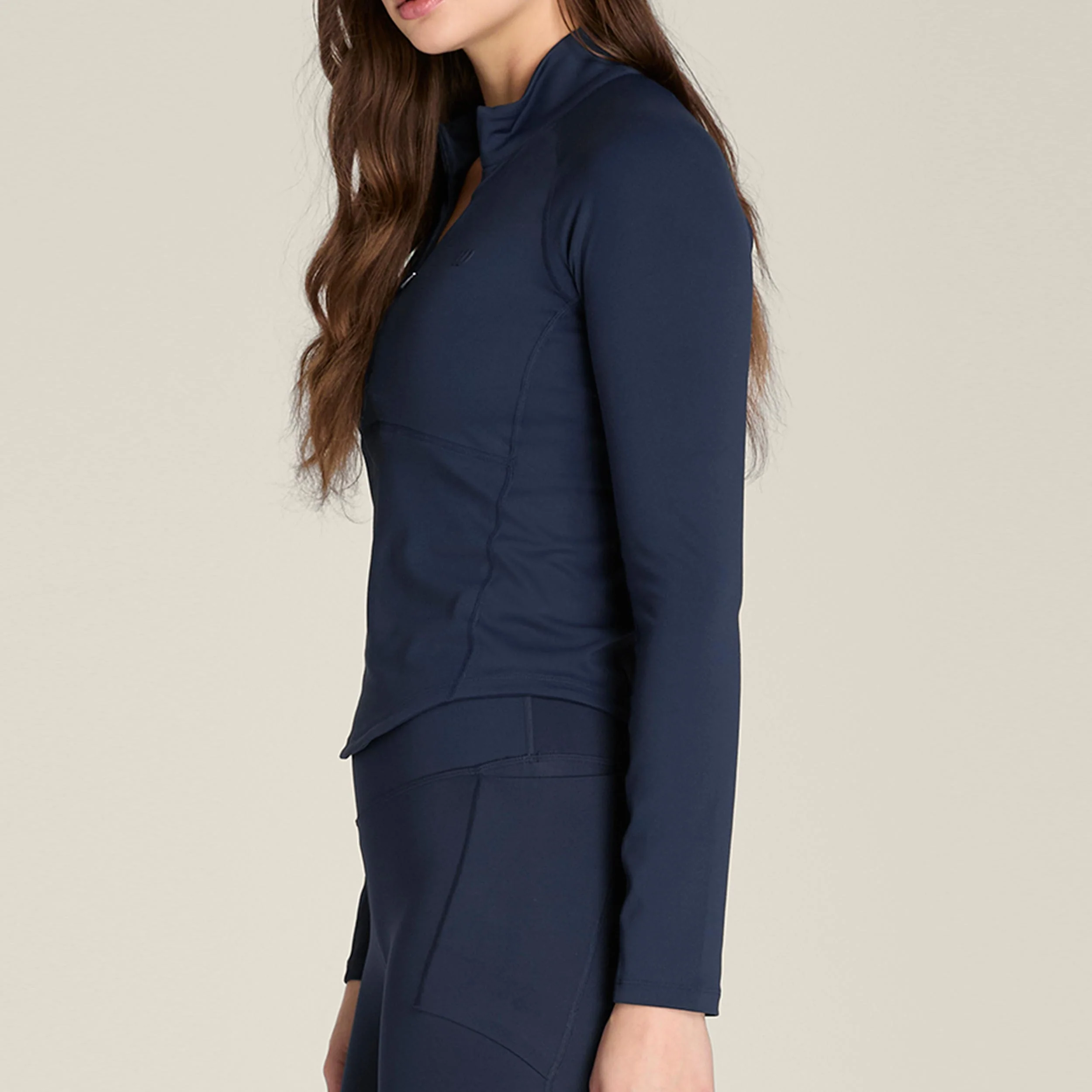 Baseline Half-Zip Longsleeve Dames-donkerblauw - Image 3