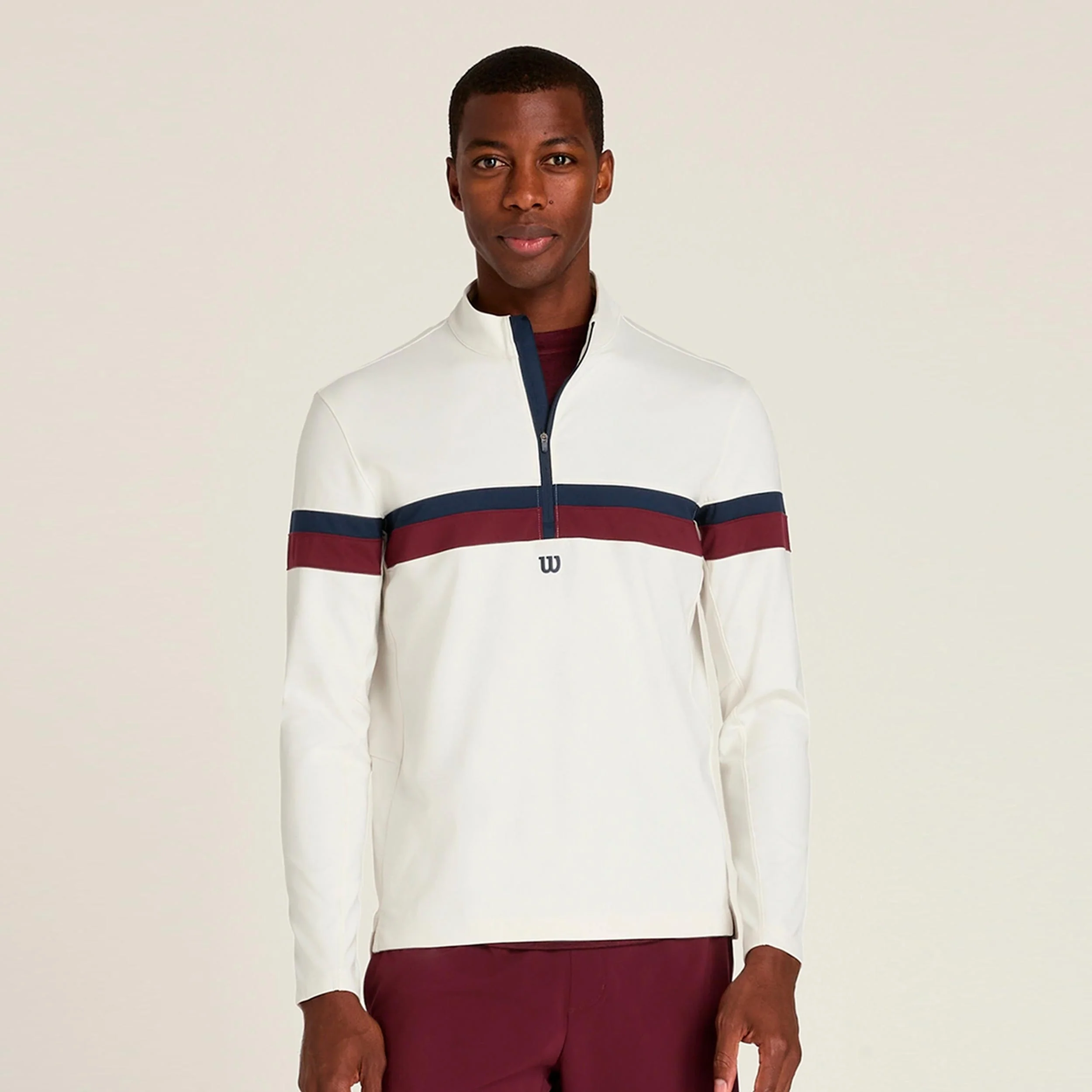 Elevate Performance Half-Zip Longsleeve Heren-zand